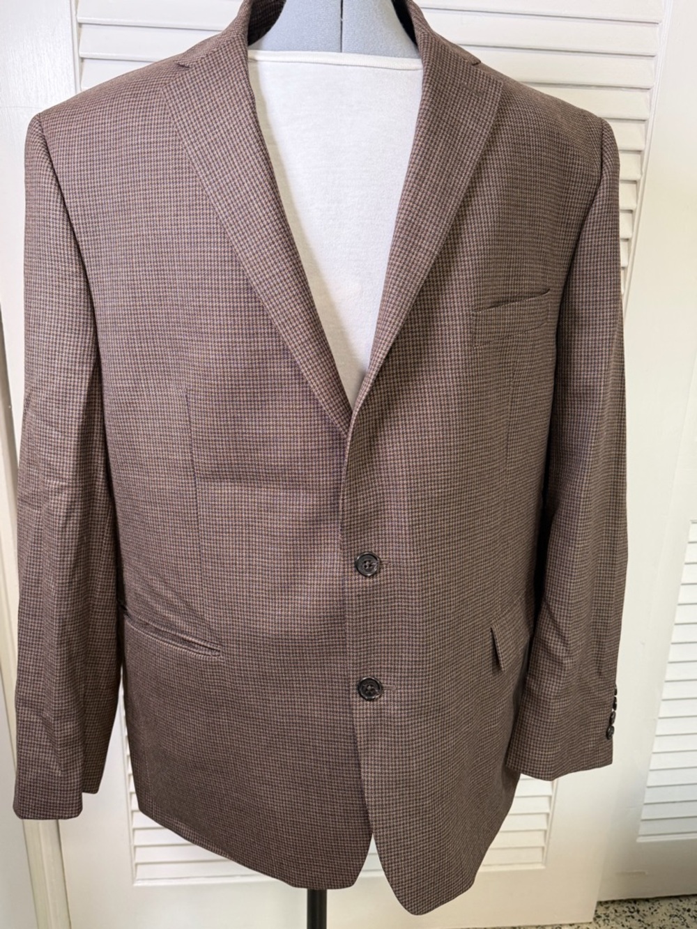Ralph Lauren Brown Micro-Check Sport Coat